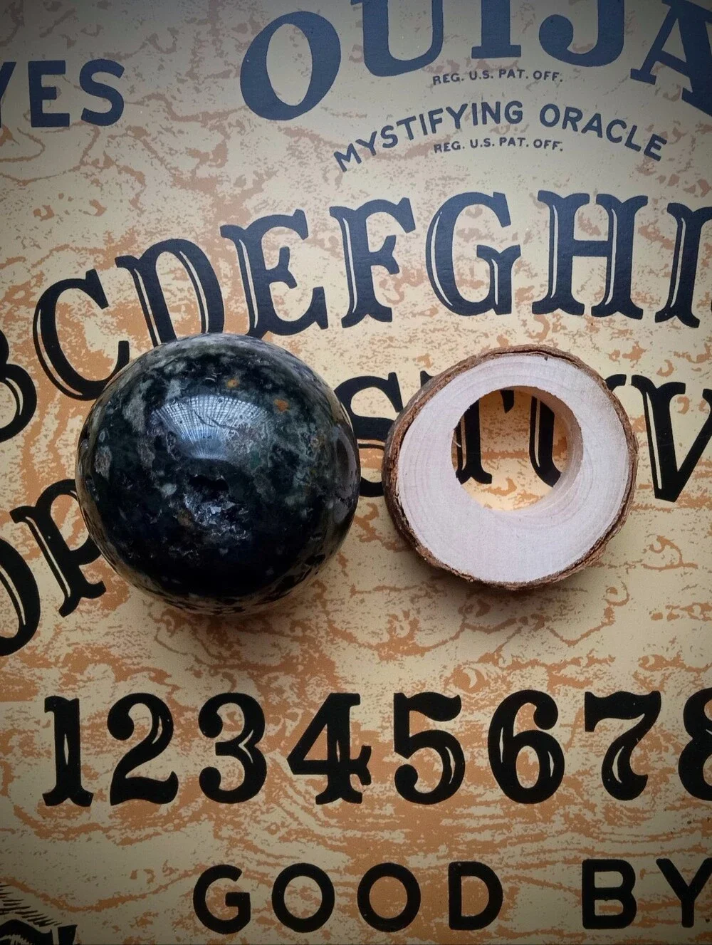 Path of the Occult ~ Black Magick Box ~ Obsidian Crystal Sphere ~ Witchcraft